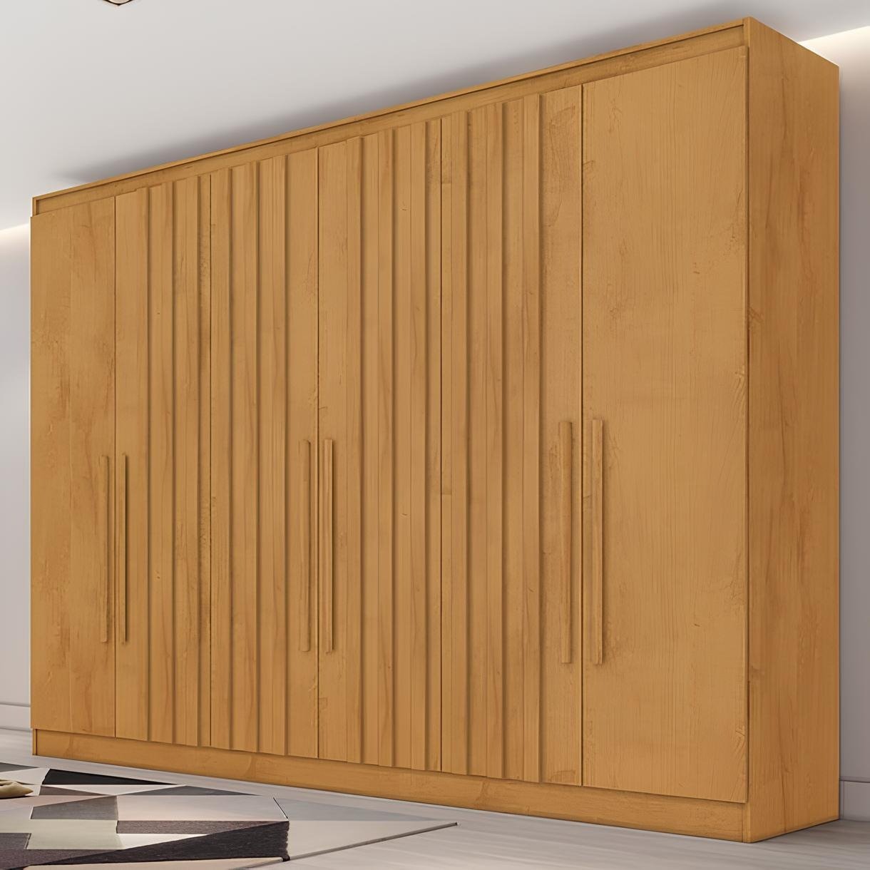 Guarda-Roupa 6 Portas Oxford 2,10 m Peroba -MOVEIS EUROPA