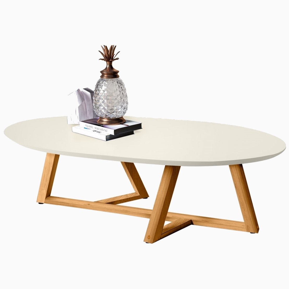 Mesa De Centro Classic Off White/nature - Tebarrot Do Brasil - Imagem 3