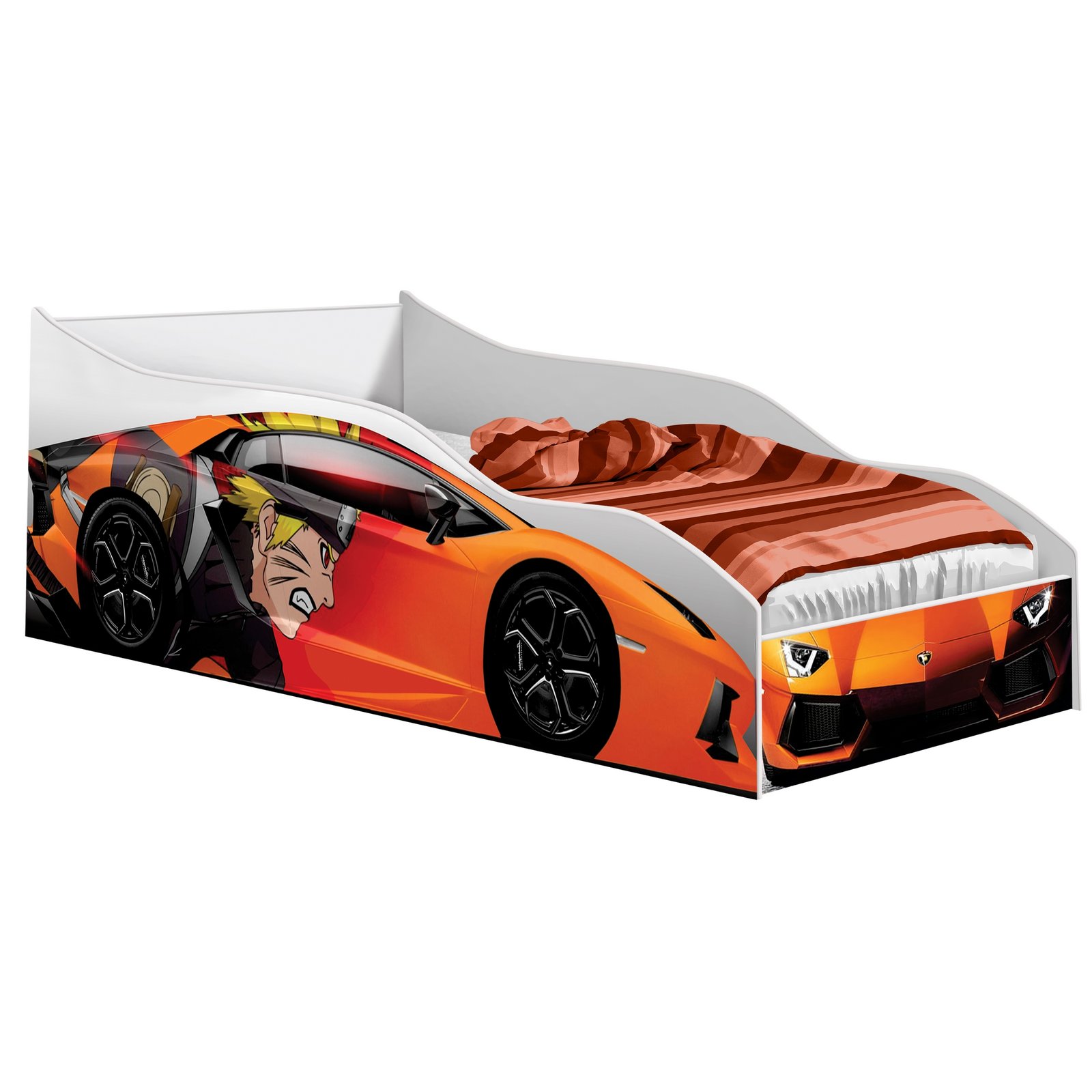 Cama Solteiro Carro Orange Naruto - GABRIELLI - Imagem 3