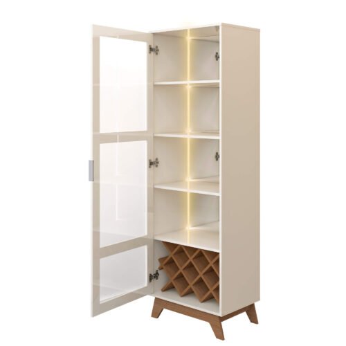 Alternative view of Cristaleira Mirage Cinamomo/Off White - ARTELY