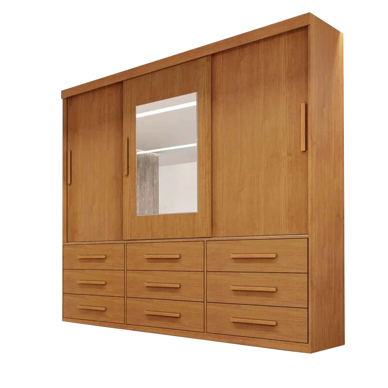Guarda-Roupa 3 Portas(Sem Pés)Athenas 1,80 m Nature – BIANCHI - Imagem 3