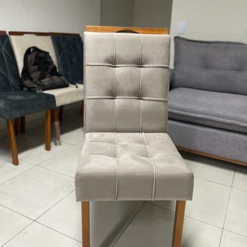 Alternative view of Kit 2 Cadeiras Sophia Veludo Bege 100 - WM DECOR