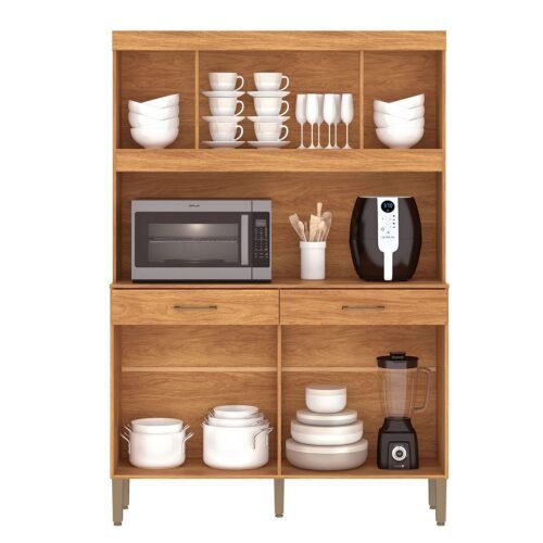 Alternative view of Kit Cozinha Laura K120 1,20 m Cinamomo/Off White - FELLICCI