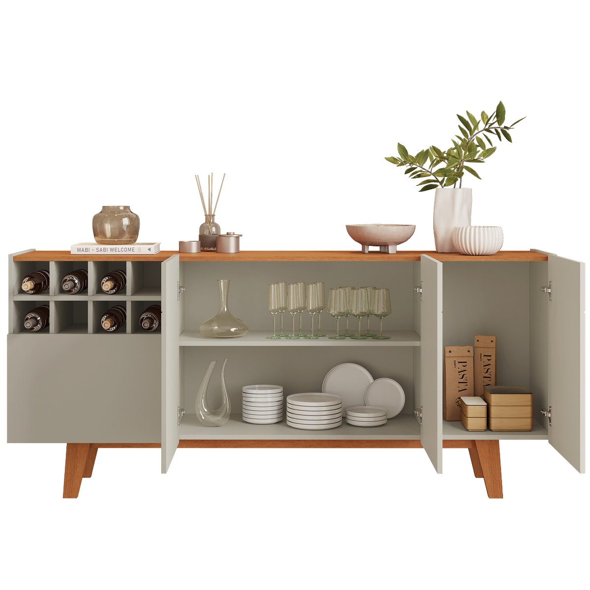 Buffet Philadelphia Off White/Naturale - MAVAULAR - Imagem 9