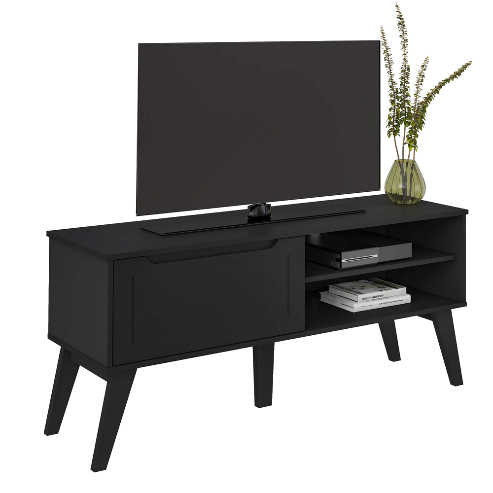 Rack até 60" Lótus Preto - ARTELY - Imagem 2