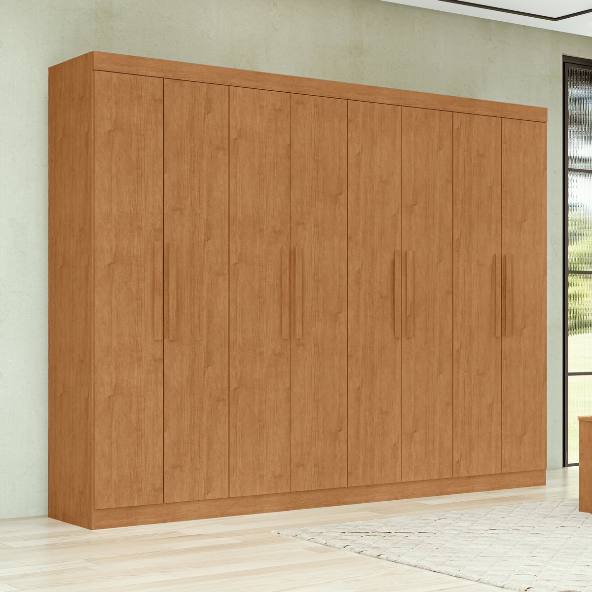 Guarda-Roupa 8 Portas Andara Soft 2,36 m Amêndoa Clean - LOPAS - Imagem 3
