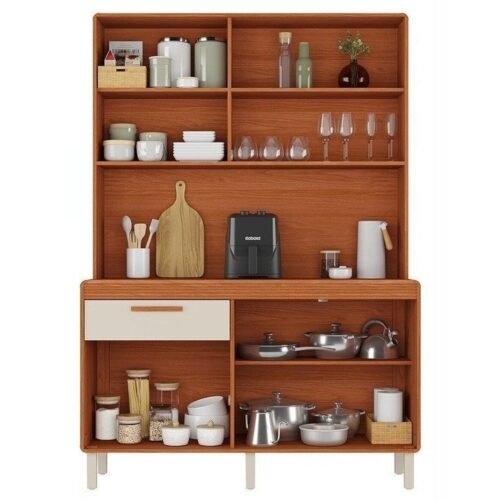 Alternative view of Kit Cozinha Dunas 1,40 m Cinamomo/Off White - ITATIAIA