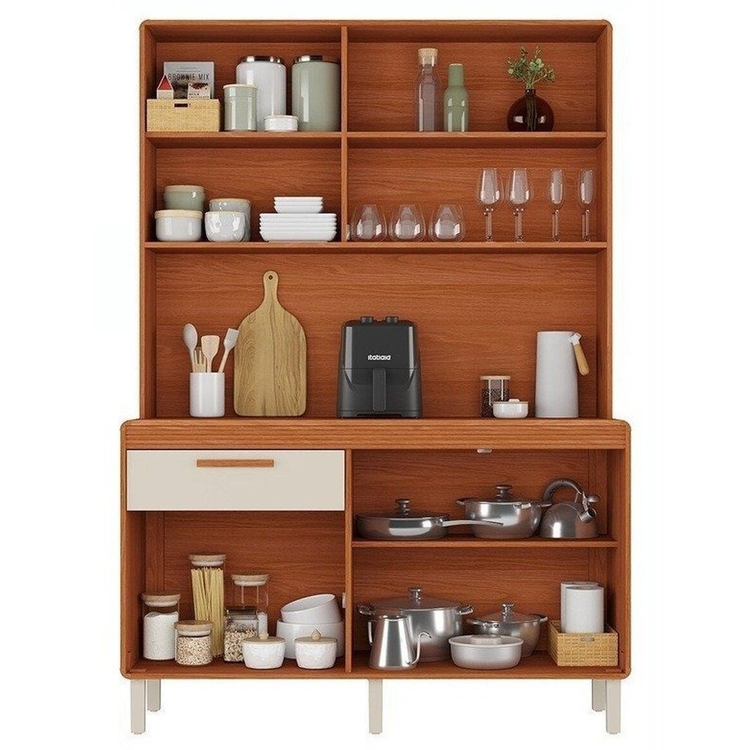 Kit Cozinha Dunas 1,40 m Cinamomo/Off White - ITATIAIA - Imagem 2