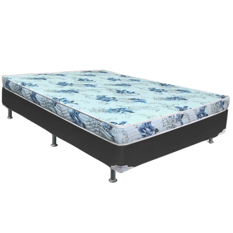 Colchão Casal Dream Soft 12 cm D20 + Base Simples Corino Preto – ORTOBOM + BIOSTAR - Imagem 2