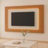 Painel até 58" Atenas 1,80 m Naturale/Off White - MAVAULAR