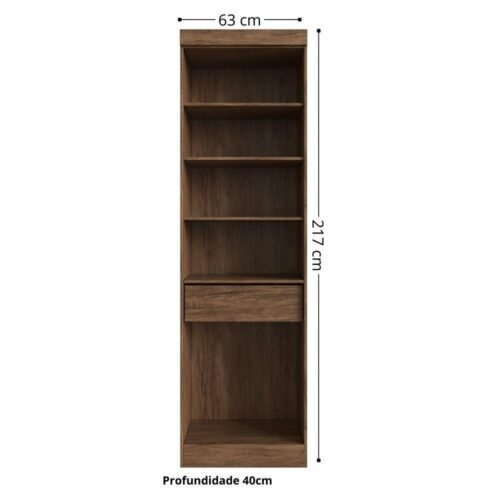 Alternative view of Multiuso Charlotte 88300 Castanho/Preto - DORIPEL