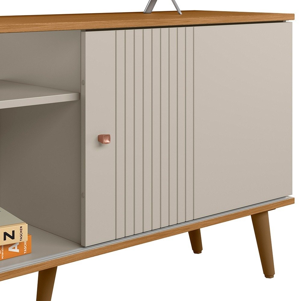 Rack até 50" Rubi Nature/Off White - LINEA BRASIL - Imagem 7