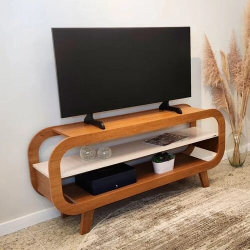 Rack até 60" Théo Cinamomo/Off White - ARTELY