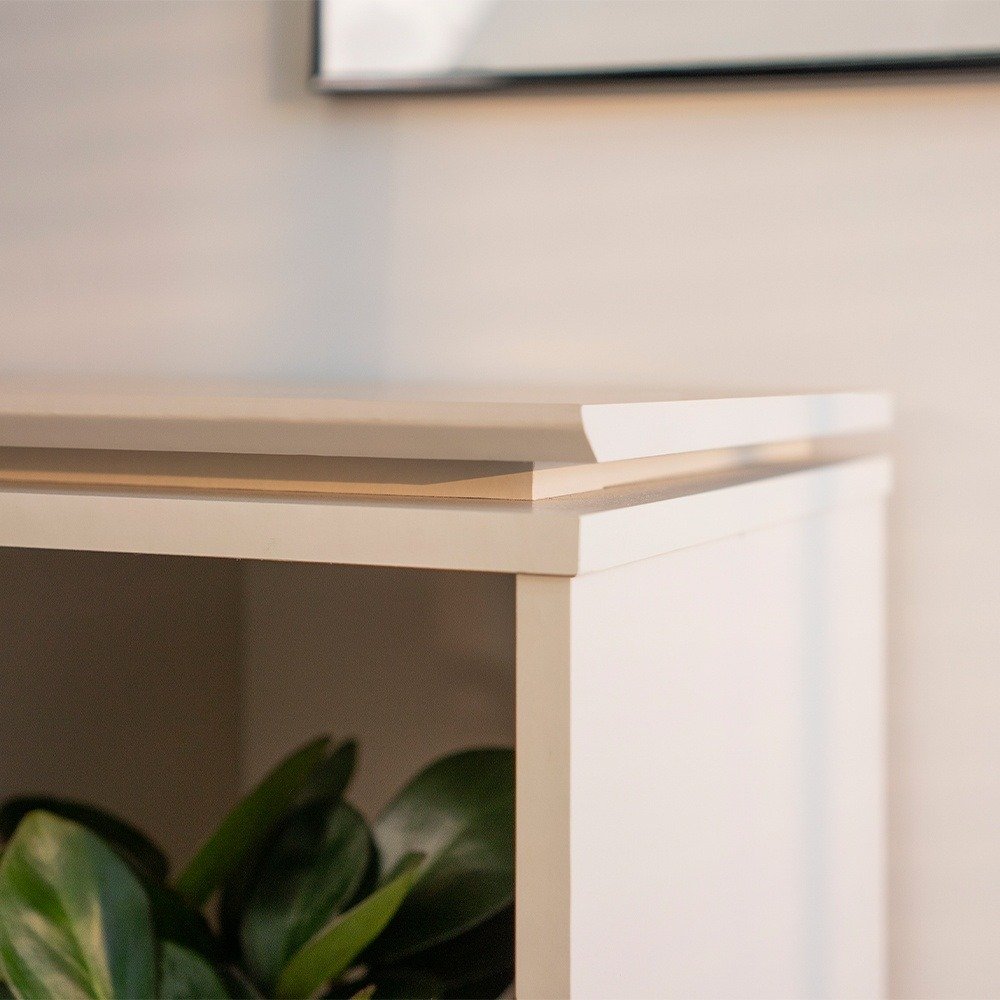 Rack ate 70" Istambul Nature/Off White - LINEA BRASIL - Imagem 5
