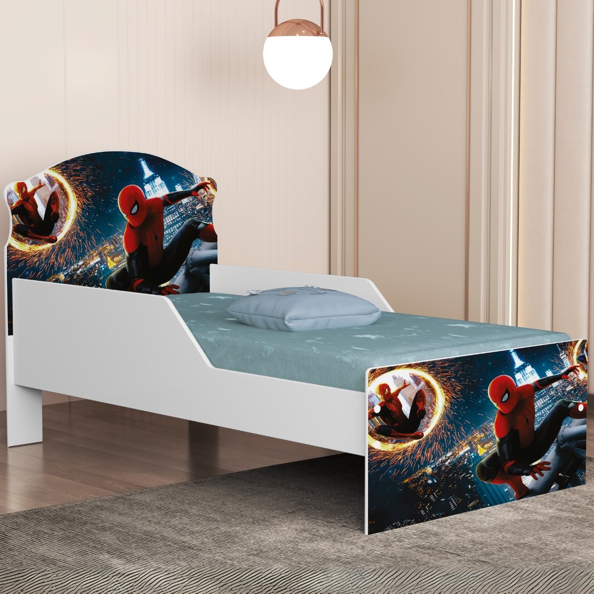 Mini Cama Juvenil Lívia (Menino) Homem-Aranha 14 - MADEC MÓVEIS