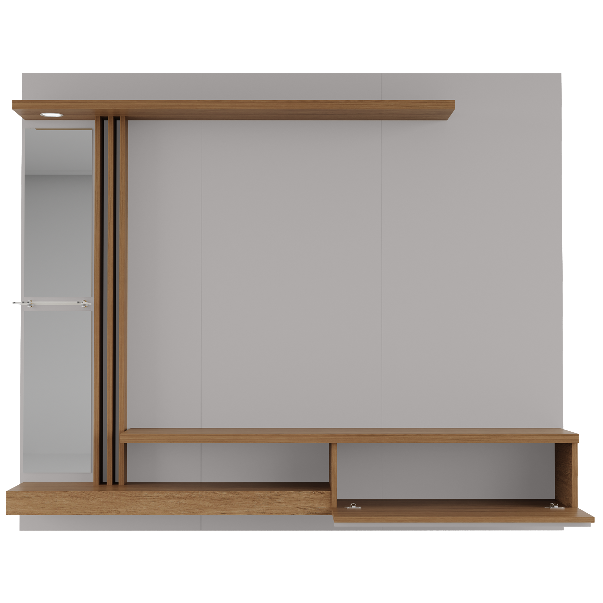Painel até 55" Denver Off White/Cinamomo – BECHARA - Imagem 5
