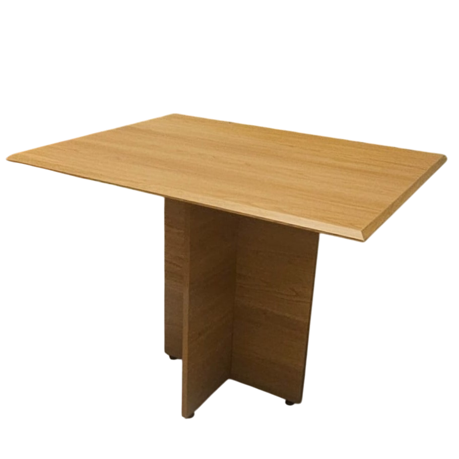 Mesa Perola 90 Imbuia Mel (Tampo Viena s/vidro) - CARVALHO DECOR - Imagem 3