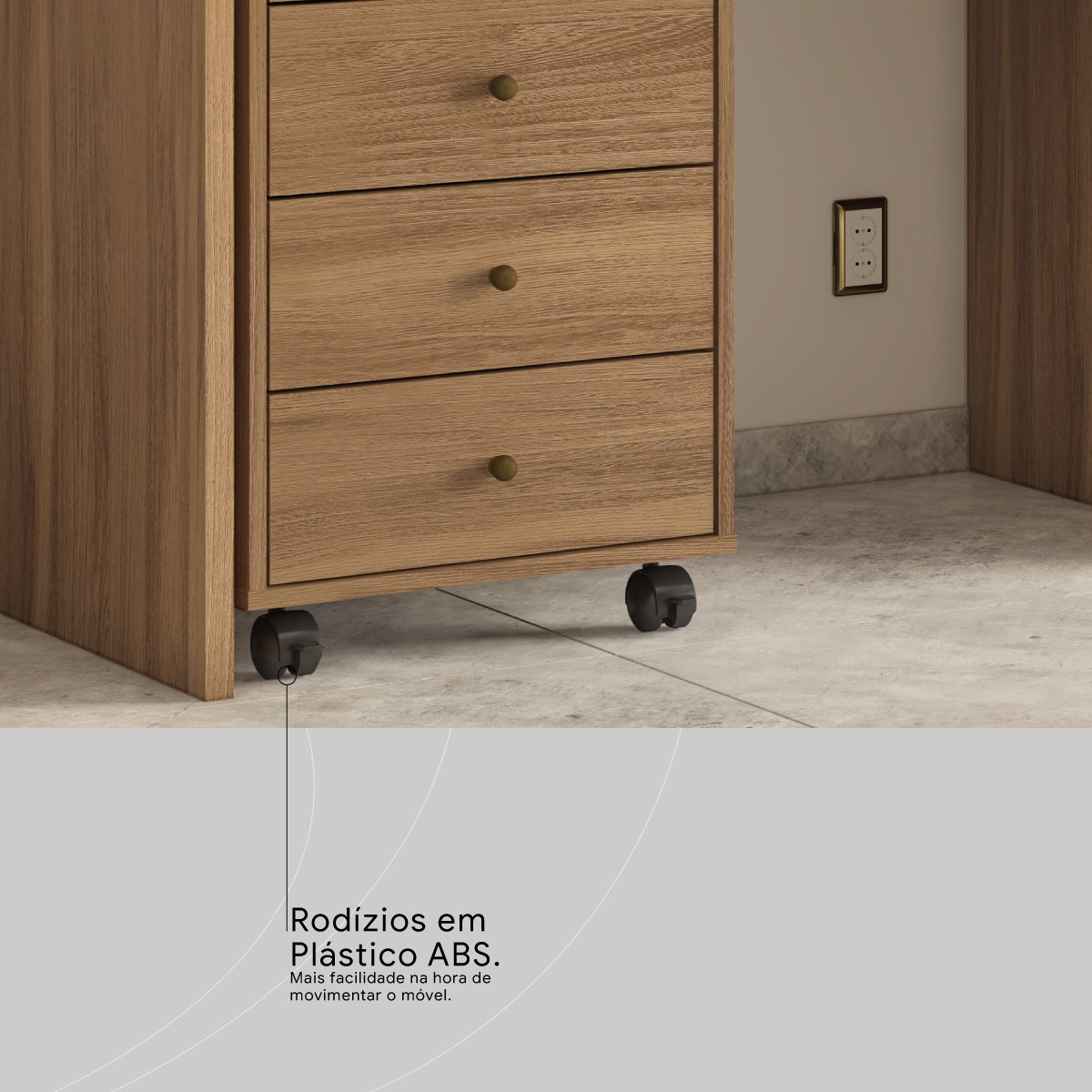 Gaveteiro Office Presence Amendola Touch – DEMOBILE - Imagem 6