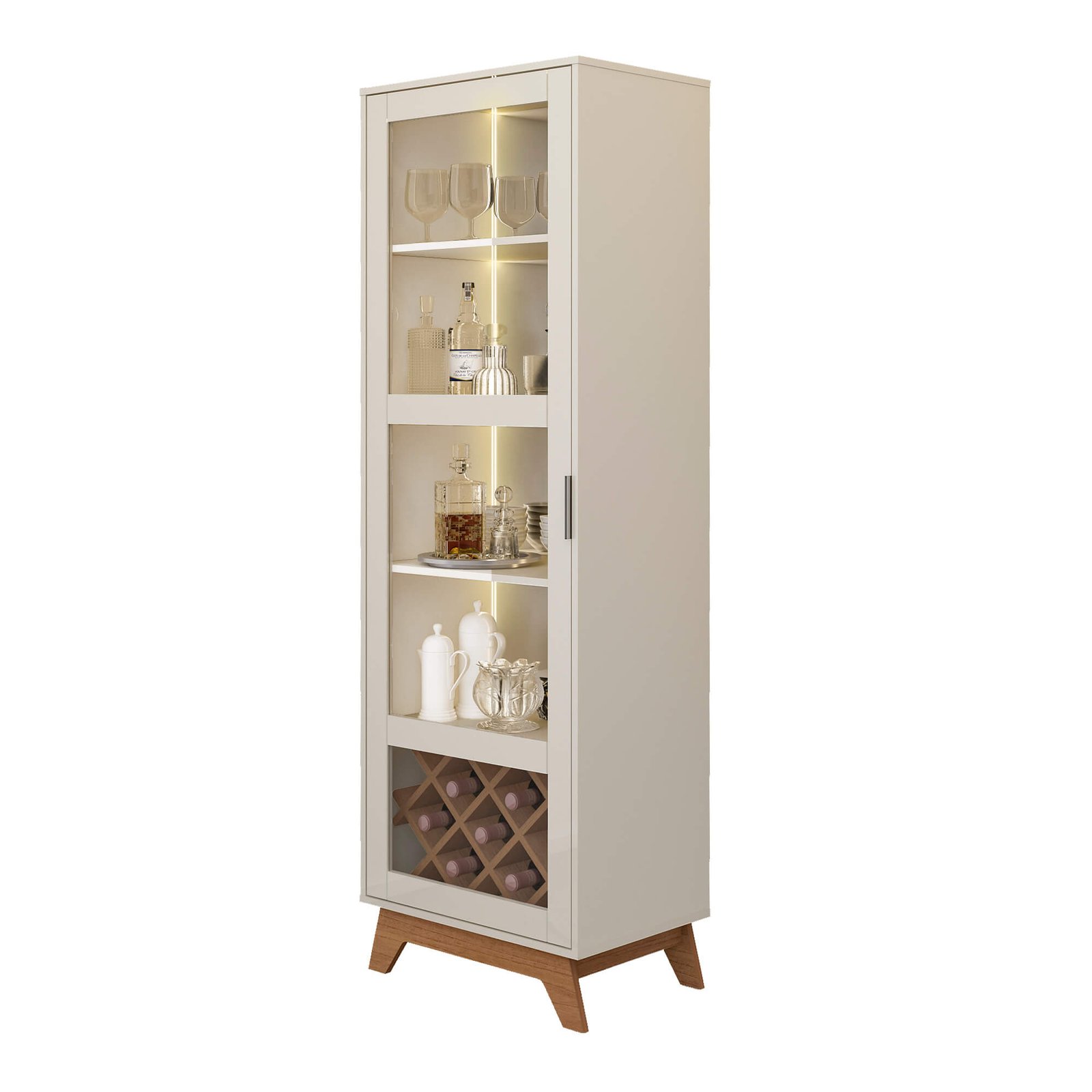 Cristaleira Mirage Cinamomo/Off White - ARTELY - Imagem 9