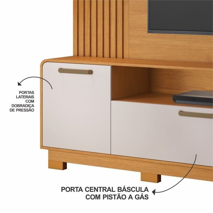 Home até 65" Apego Cinamomo/Off White - JCM MOVELARIA - Imagem 6