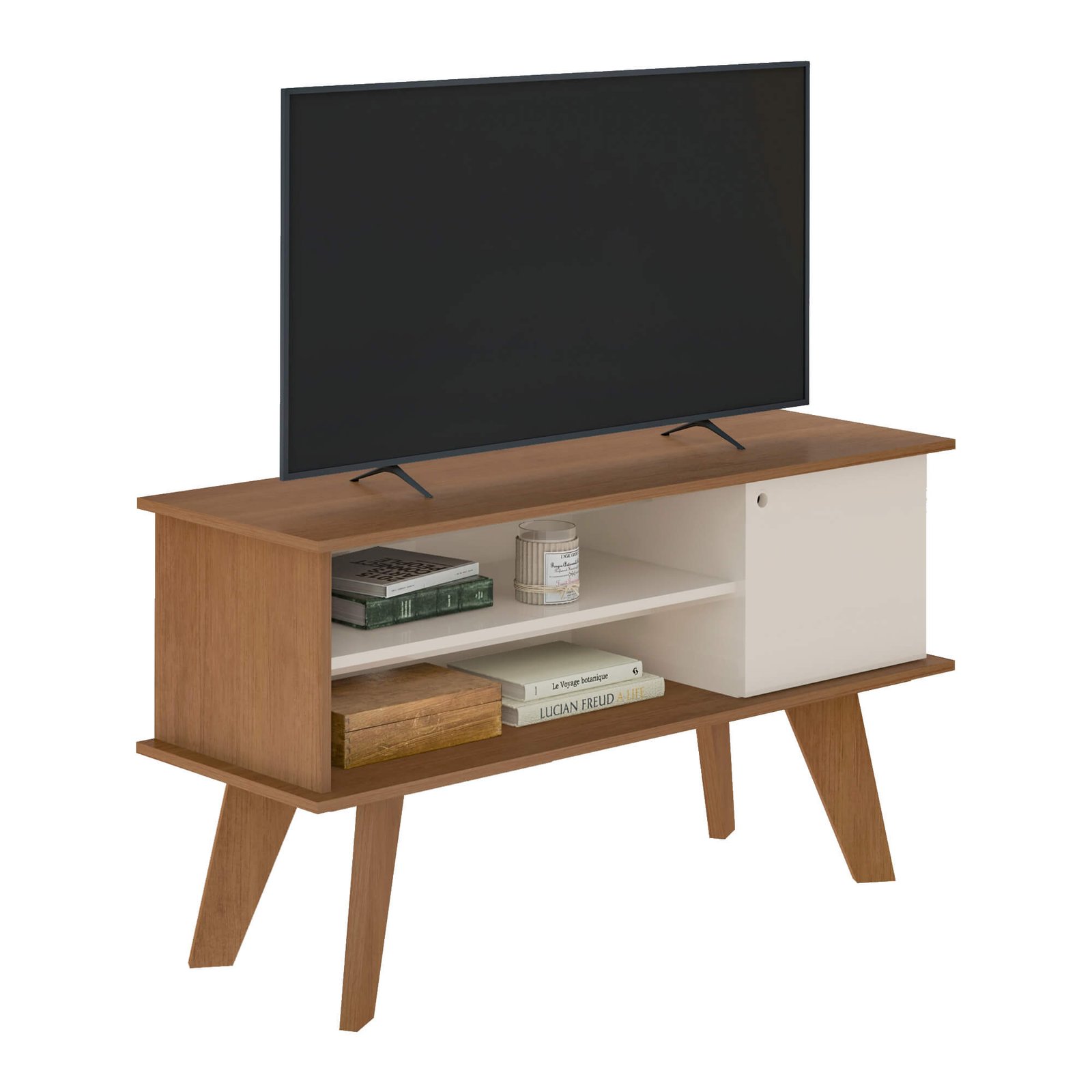 Rack até 50" Frank Cinamomo/Off White - ARTELY - Imagem 2