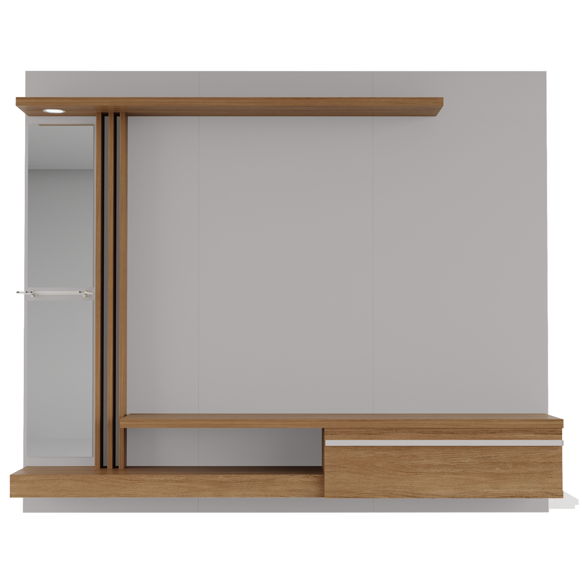 Painel até 55" Denver Off White/Cinamomo – BECHARA - Imagem 4