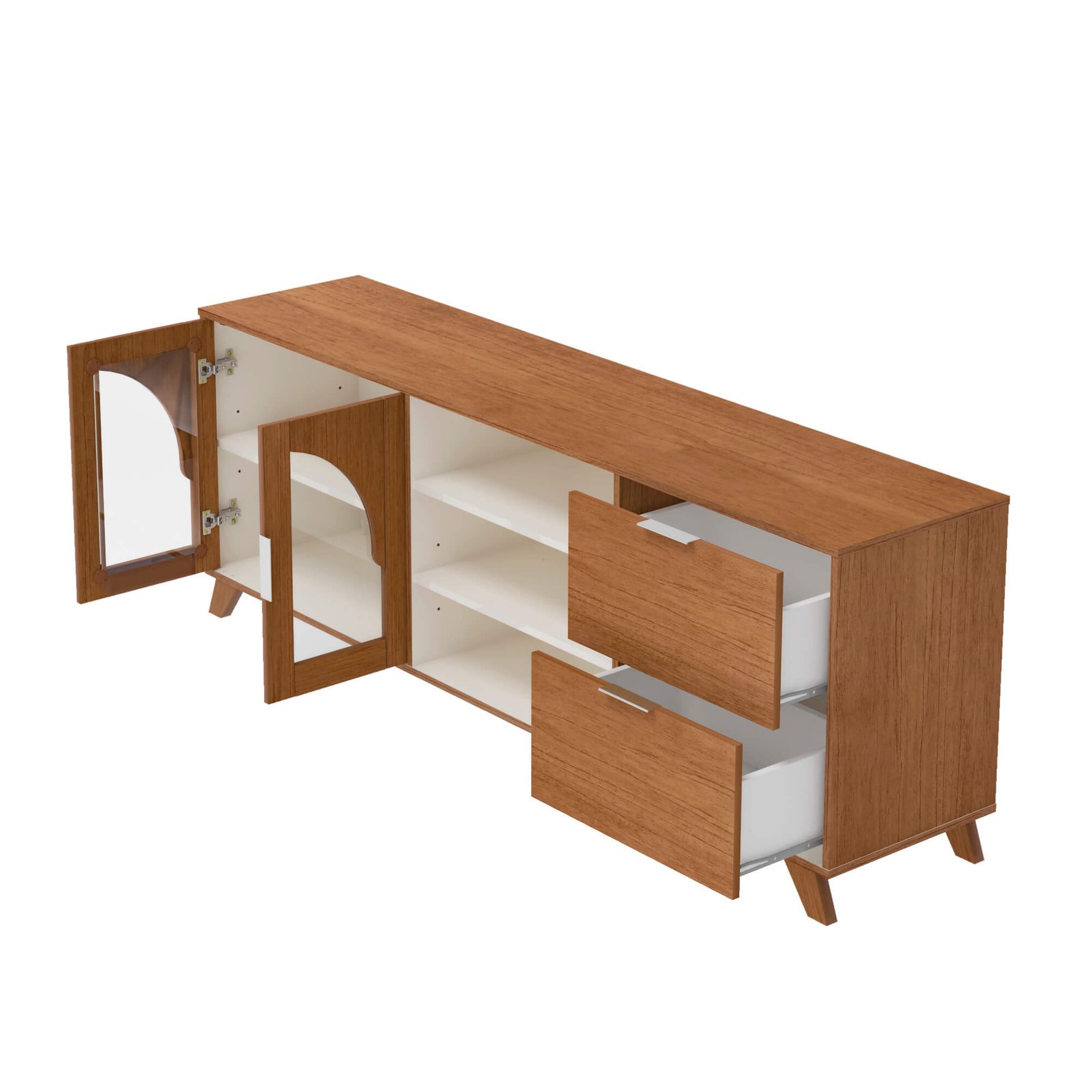 Rack até 75" Murano Cinamomo/Off White - ARTELY - Imagem 2