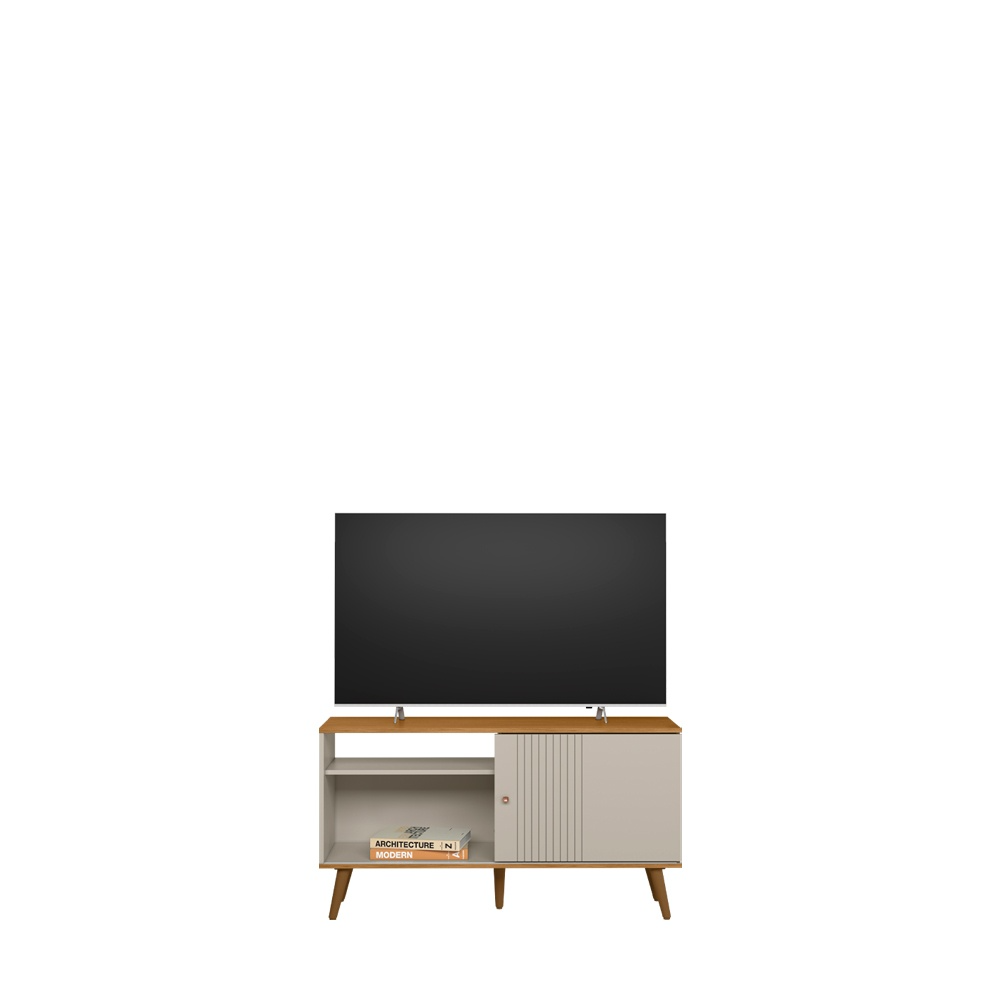 Rack até 50" Rubi Nature/Off White - LINEA BRASIL - Imagem 9