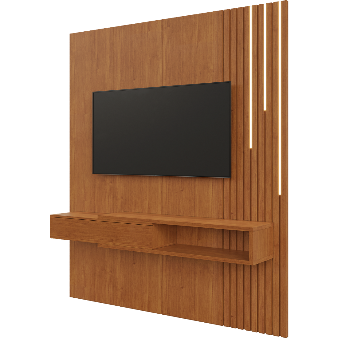 Painel até 55" Ímpetus (C/LED Cascata) + Nicho Naturale - MAVAULAR - Imagem 4
