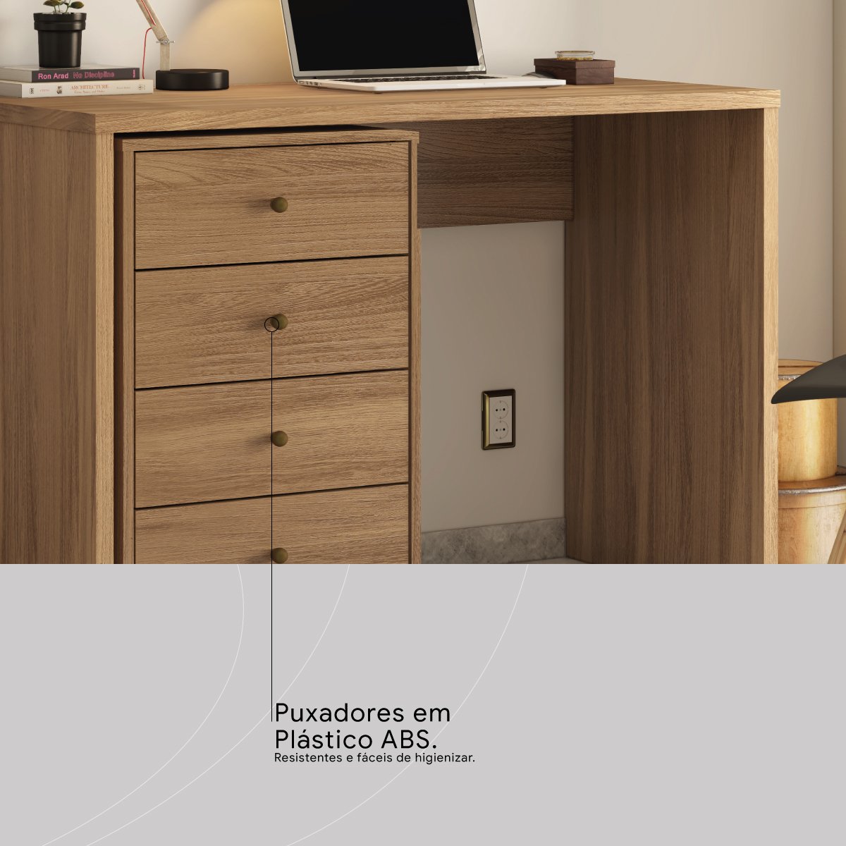 Gaveteiro Office Presence Amendola Touch – DEMOBILE - Imagem 3