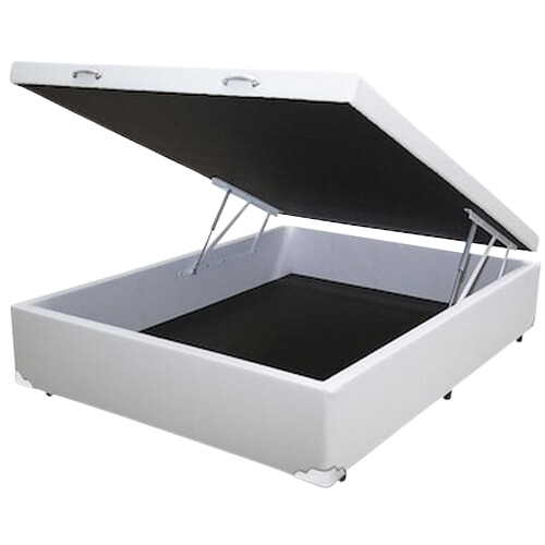 Alternative view of Base Box Casal Baú Corino Branco - BIOSTAR