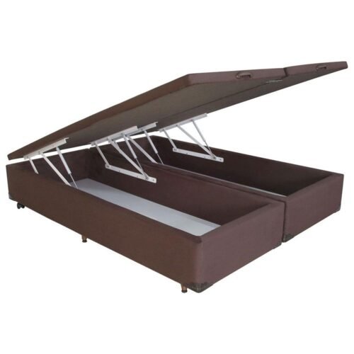 Base Box Queen Bau Corino Marrom - BIOSTAR
