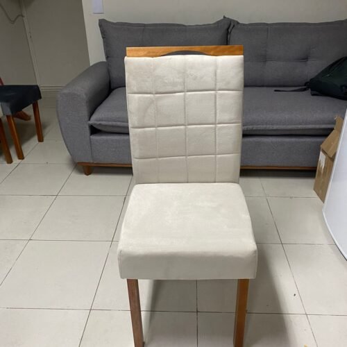 Alternative view of Kit 2 Cadeiras Roma Mel/Veludo Bege – OURO DECOR