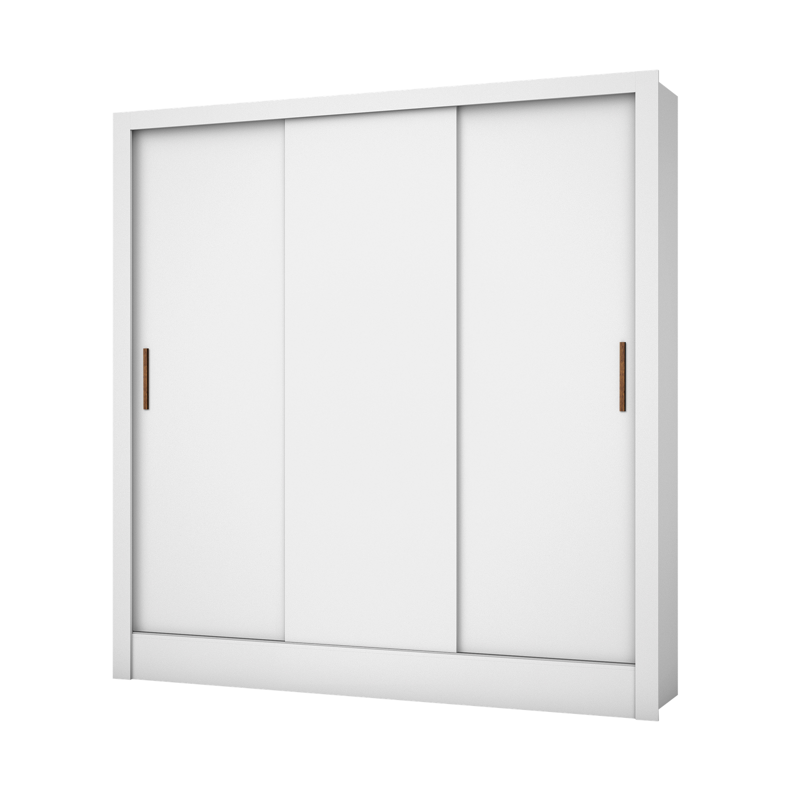 Guarda-Roupa 3 Portas Dubai/Santiago (Sem espelho) 1,79 m Branco - CARIOCA MÓVEIS - Imagem 2