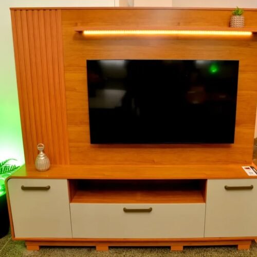 Alternative view of Home até 65" Apego Cinamomo/Off White - JCM MOVELARIA
