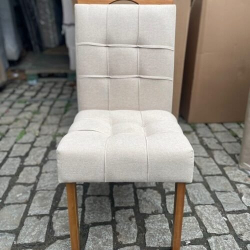 Alternative view of Mesa Apogeu (Tampo Maxi) 170 Amêndoa Clean/Off White com 6 Cadeiras Sophia Linho Bege 200 – LOPAS + WM DECOR