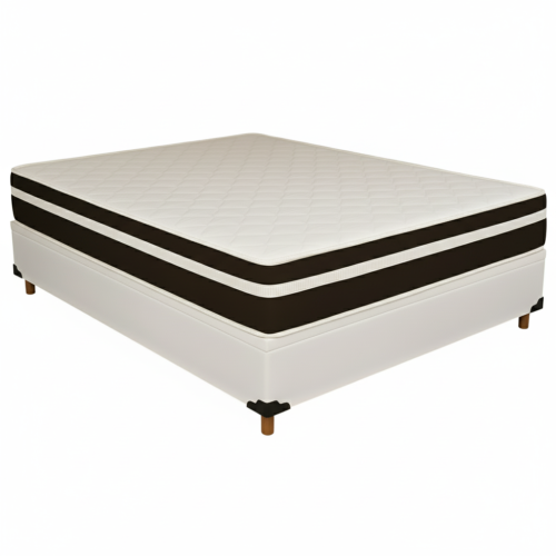 Alternative view of Colchão Casal Bio Classic D28 + Base Box Simples Corino Branco – BIOSTAR/BIOFLEX