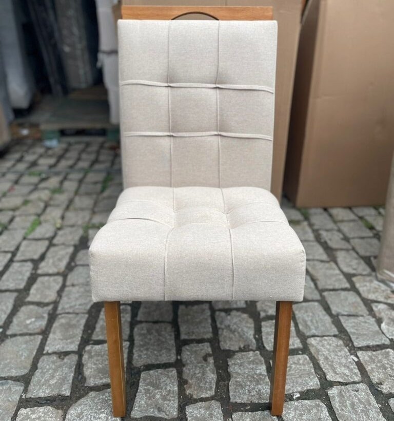 Mesa Nevada 170 (Tampo Smart Plus) Cinamomo/Off White com 6 Cadeiras Sophia Linho Bege 200 – CEL MÓVEIS + WM DECOR - Imagem 2