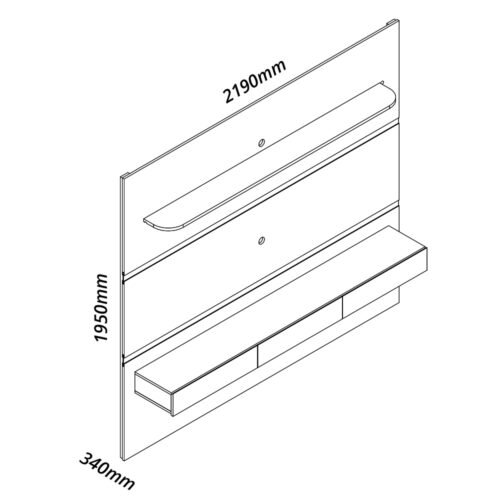 Alternative view of Home até 85″ Royal 220 Off White – GELIUS