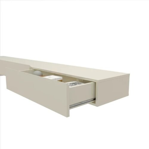 Alternative view of Home até 85″ Nobre Ripado 230(Com Nicho) Cinza/Off White – GELIUS