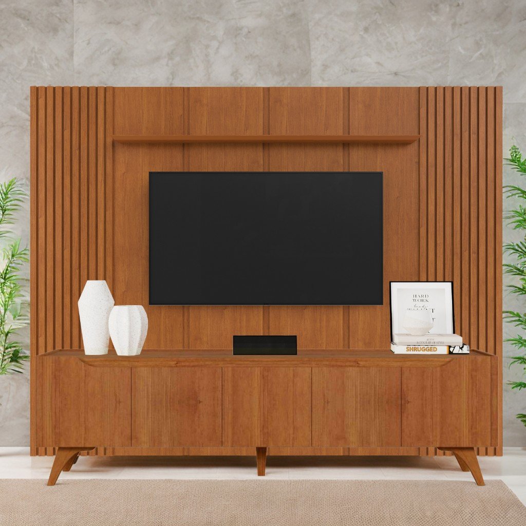 Painel até 75″ Union 2,34 + Rack Atenas 2,20 m Naturale – MAVAULAR