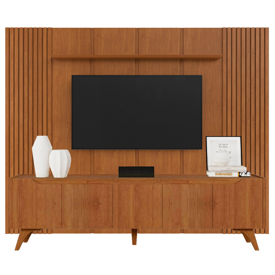 Painel até 75″ Union 2,34 + Rack Atenas 2,20 m Naturale – MAVAULAR - Imagem 2