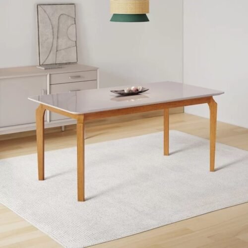 Mesa Alegra 120 Cinamomo/Off White - JCM MOVELARIA