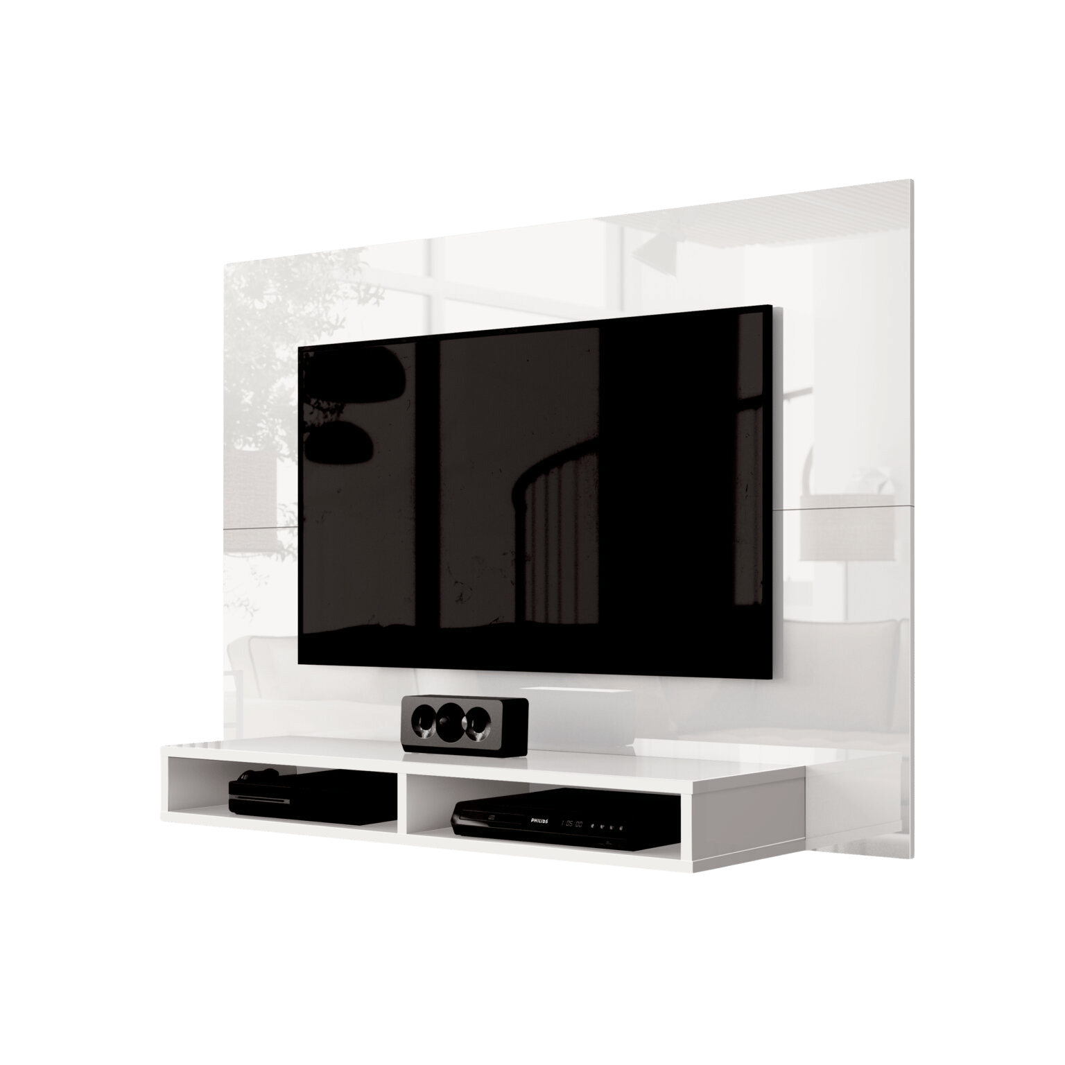 Painel até 43" Fox New Branco - EDN MÓVEIS - Imagem 2