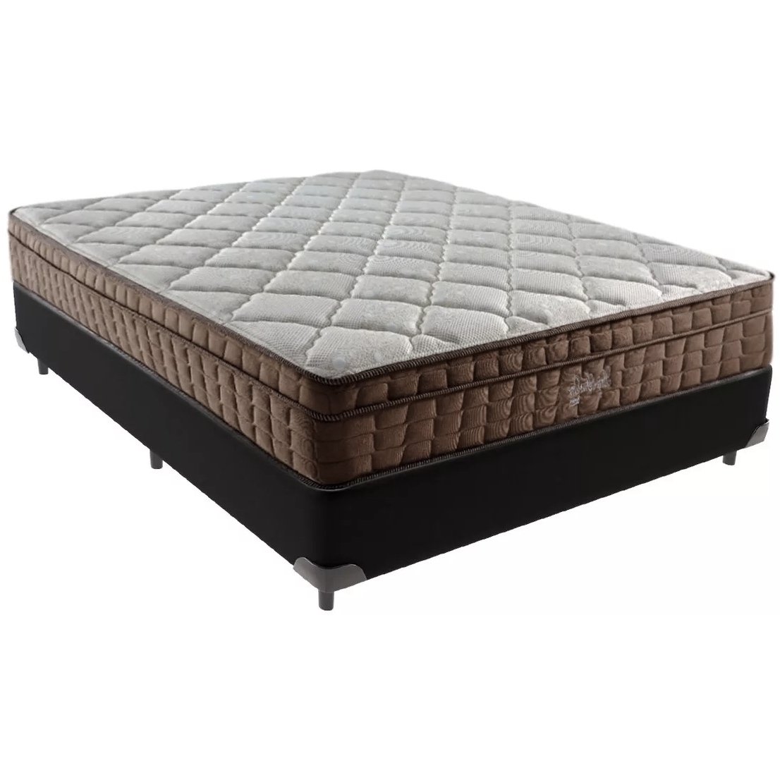 Colchão Casal Star One 30 cm D28/AG D70 + Base Simples Corino Preto – ANJOS + BIOSTAR - Imagem 2