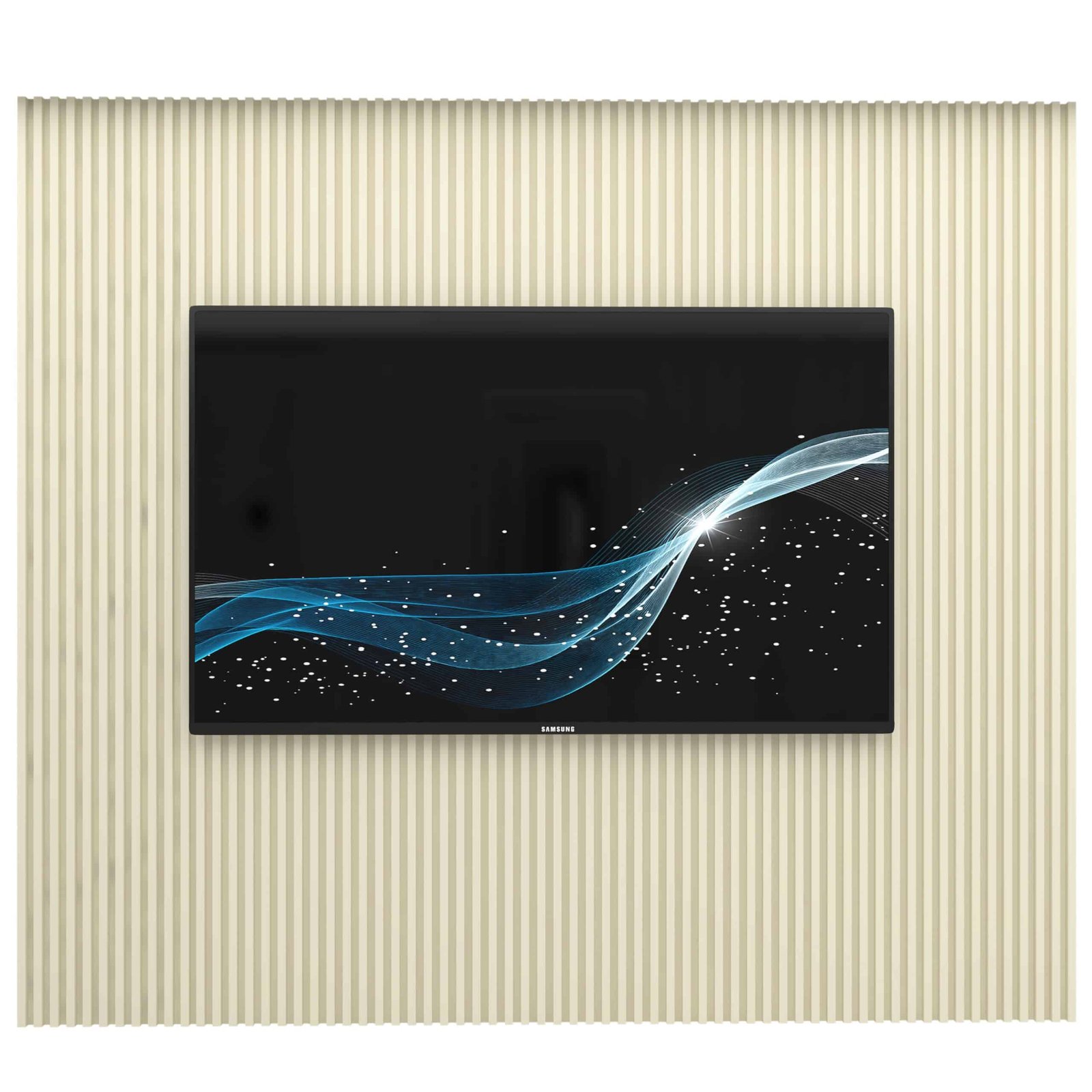 Painel até 85" Supremo Ripado 218 Off White - GELIUS - Imagem 6