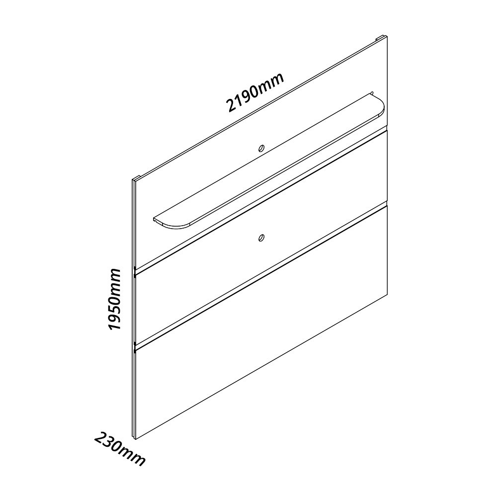 Painel até 85″ Royal 220 Off White – GELIUS - Imagem 5