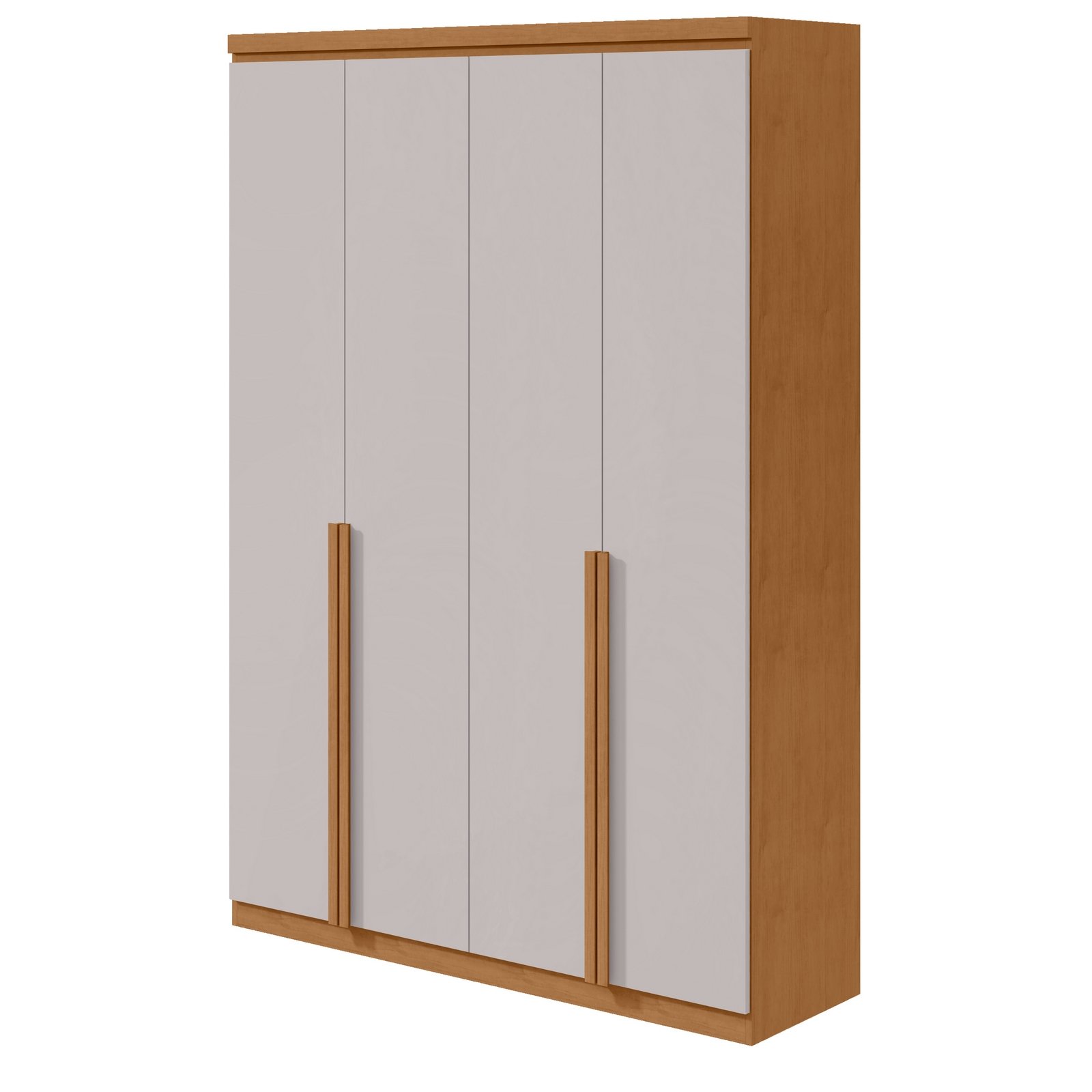 Guarda-Roupa 4 Portas Alonzo 1,54 m Amêndoa Clean/Off White - LOPAS - Imagem 6