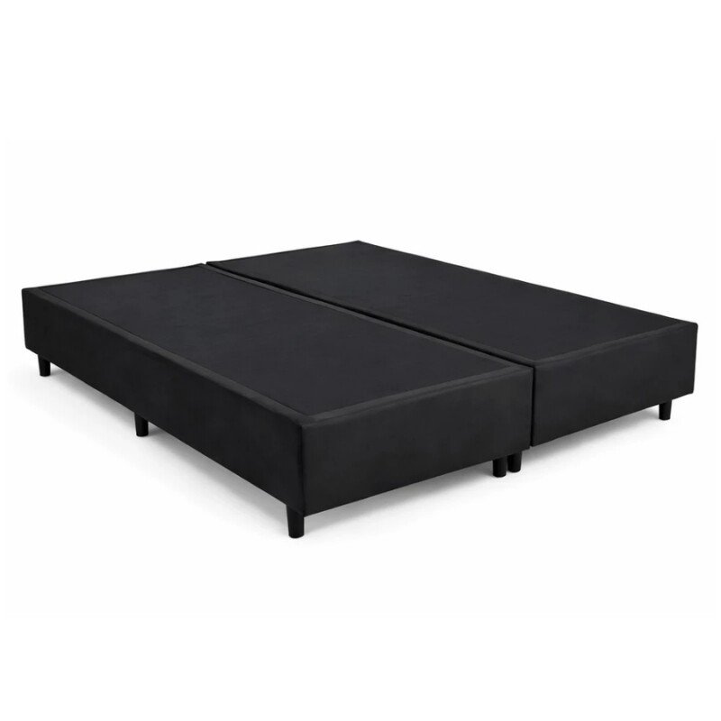 Colchão Queen Santé 100% Espuma D33 Nosso Sonho + Box Queen Sued Preto Ortobel - 158x198x57 | Suporta até 250kg - Imagem 8