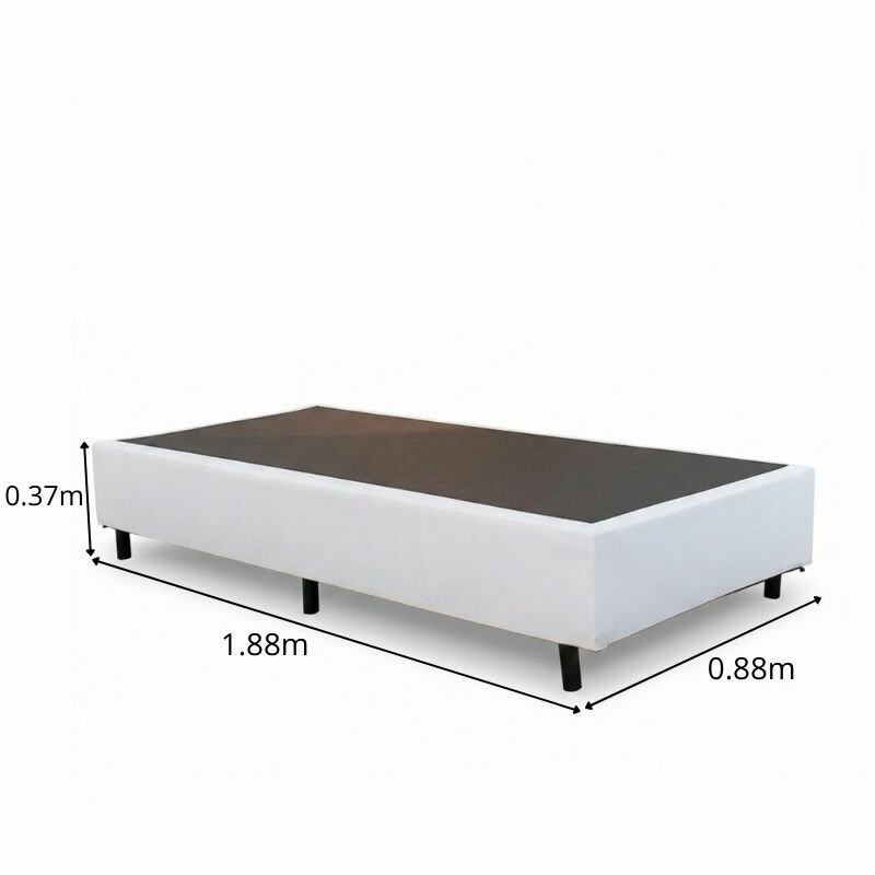 Box Solteiro Korino Branca 88x188x37 - Ortobel - Imagem 3